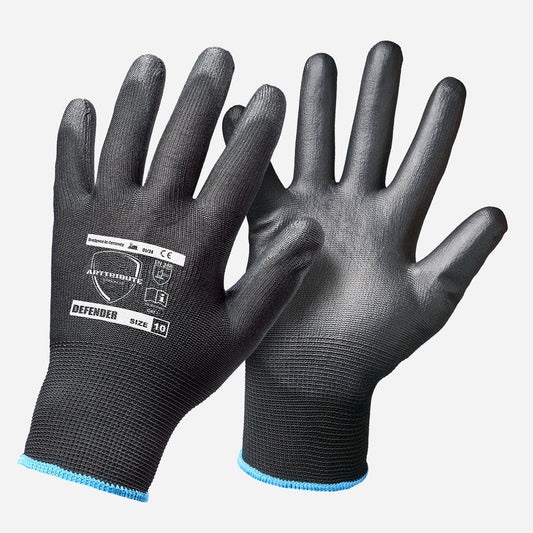Defender Handschuhe – PU Beschichtung Detailansicht