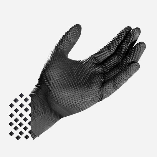 Nitrilhandschuhe schwarz 0,2mm – Grip & Sicherheit