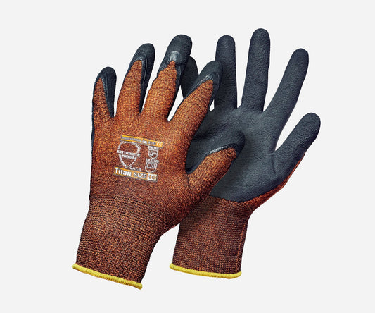 Titan Handschuhe – Schaumlatex Detailansicht