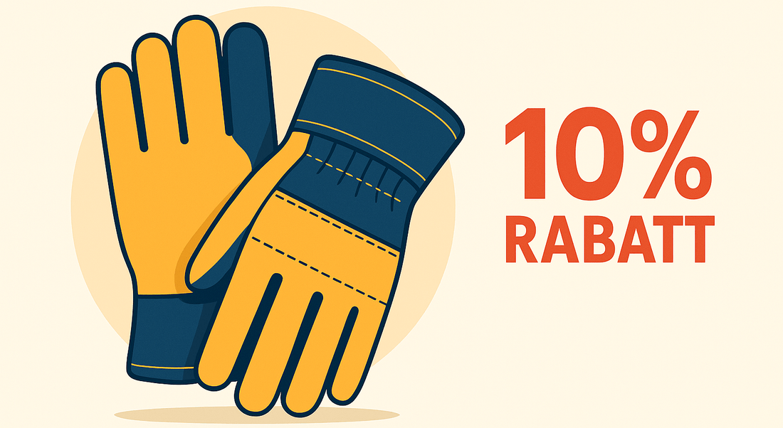 10 % Rabatt ab 100 € Warenwert auf Arbeitshandschuhe, Werkzeuge und Baumaterialien – Arttribute Angebot