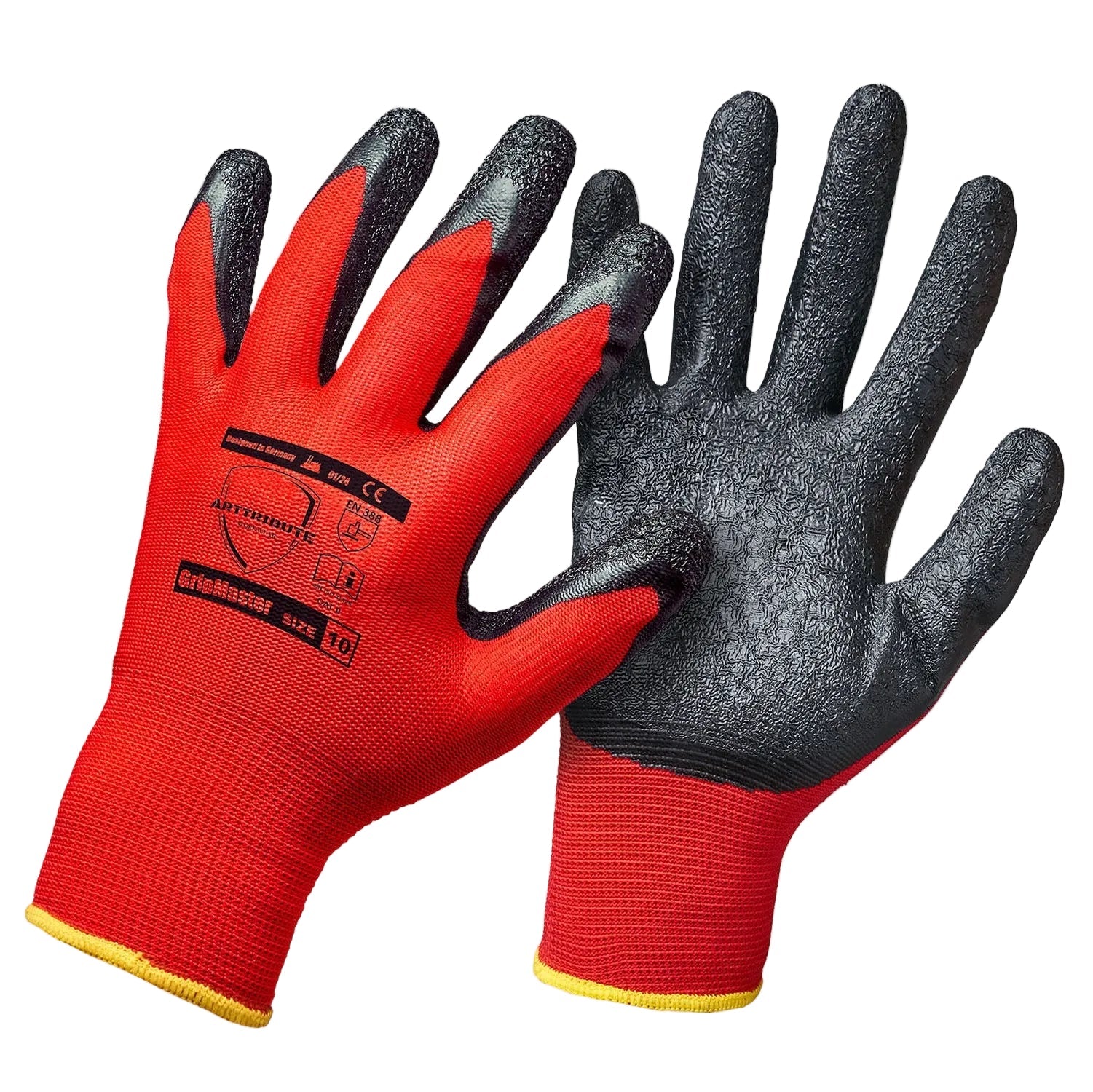 GRIPMASTER Arbeitshandschuhe – Maximale Griffsicherheit mit Schrumpf-Latex-Beschichtung
