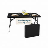 Outdoor Klapptisch 180 cm Schwarz – klappbar und wetterfest, Ansicht 5