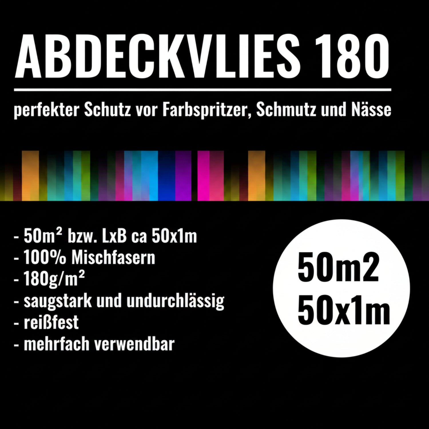 Abdeckvlies 180 g/m² Logo – Arttribute Bauhilfsmittel
