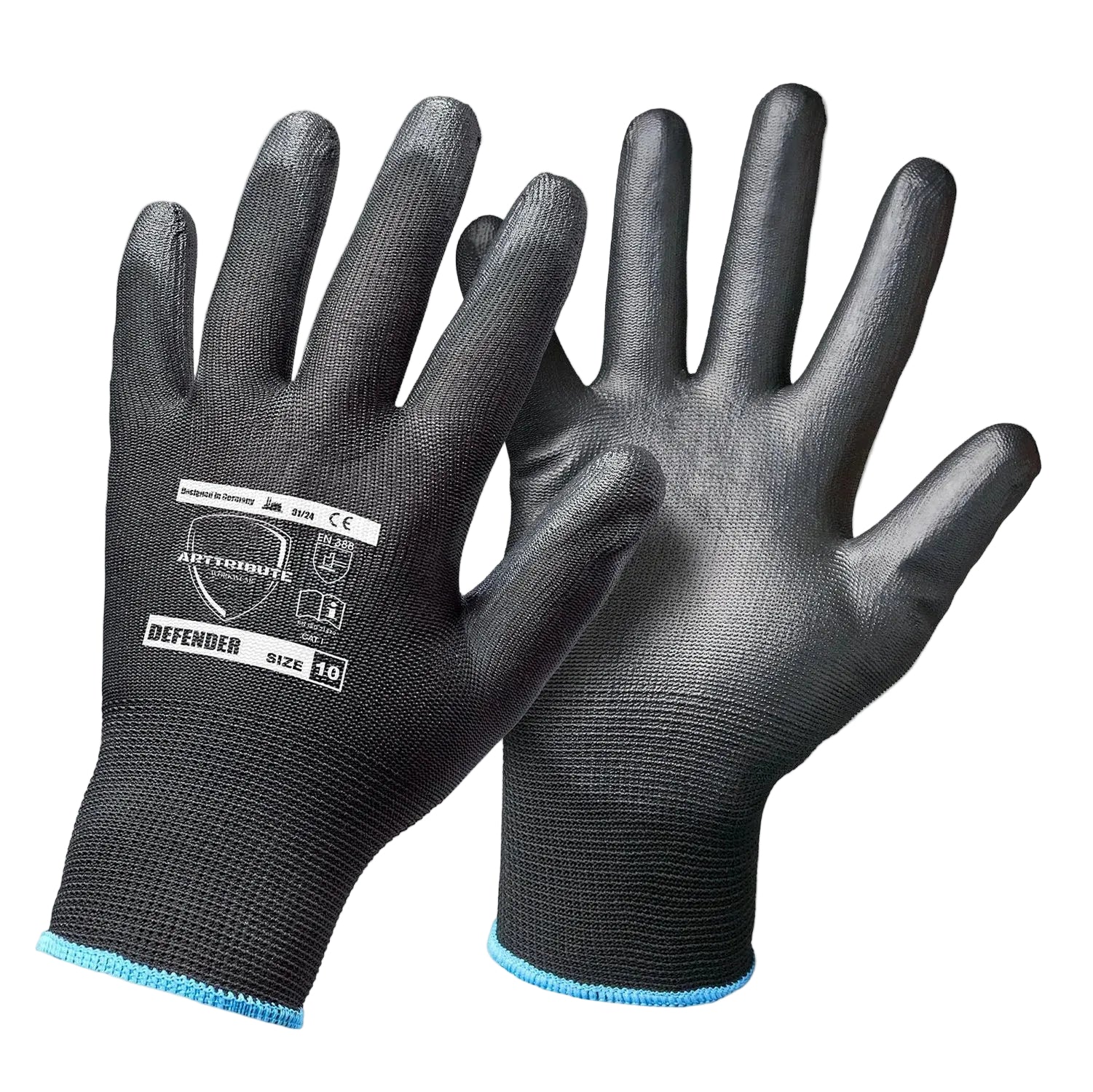 Defender Handschuhe – PU Beschichtung Detailansicht