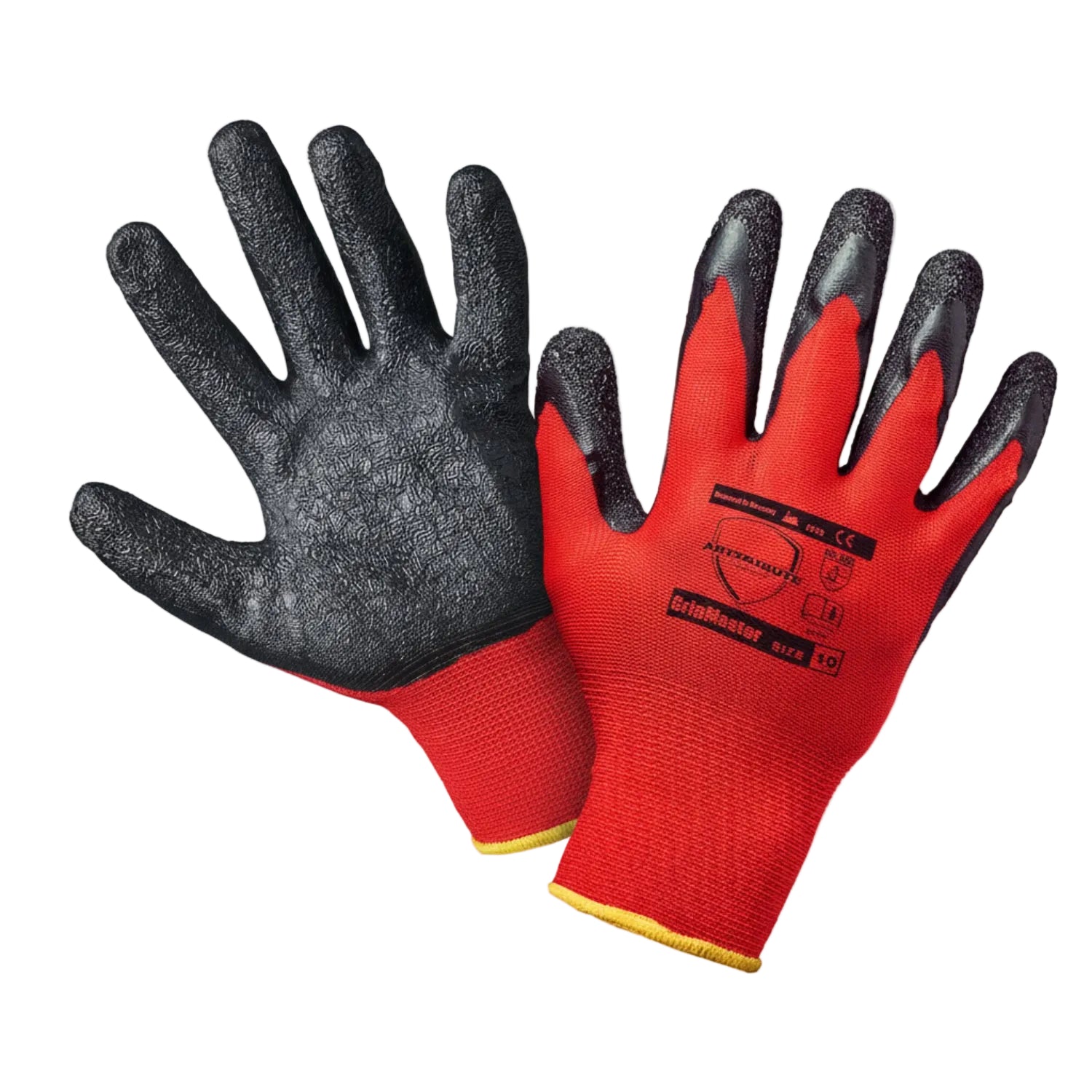 GripMaster Schrumpf-Latex Arbeitshandschuhe – Gesamtansicht