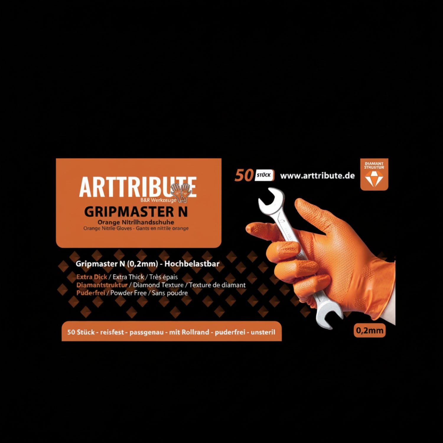 Gripmaster N – Diamantstruktur Detailansicht