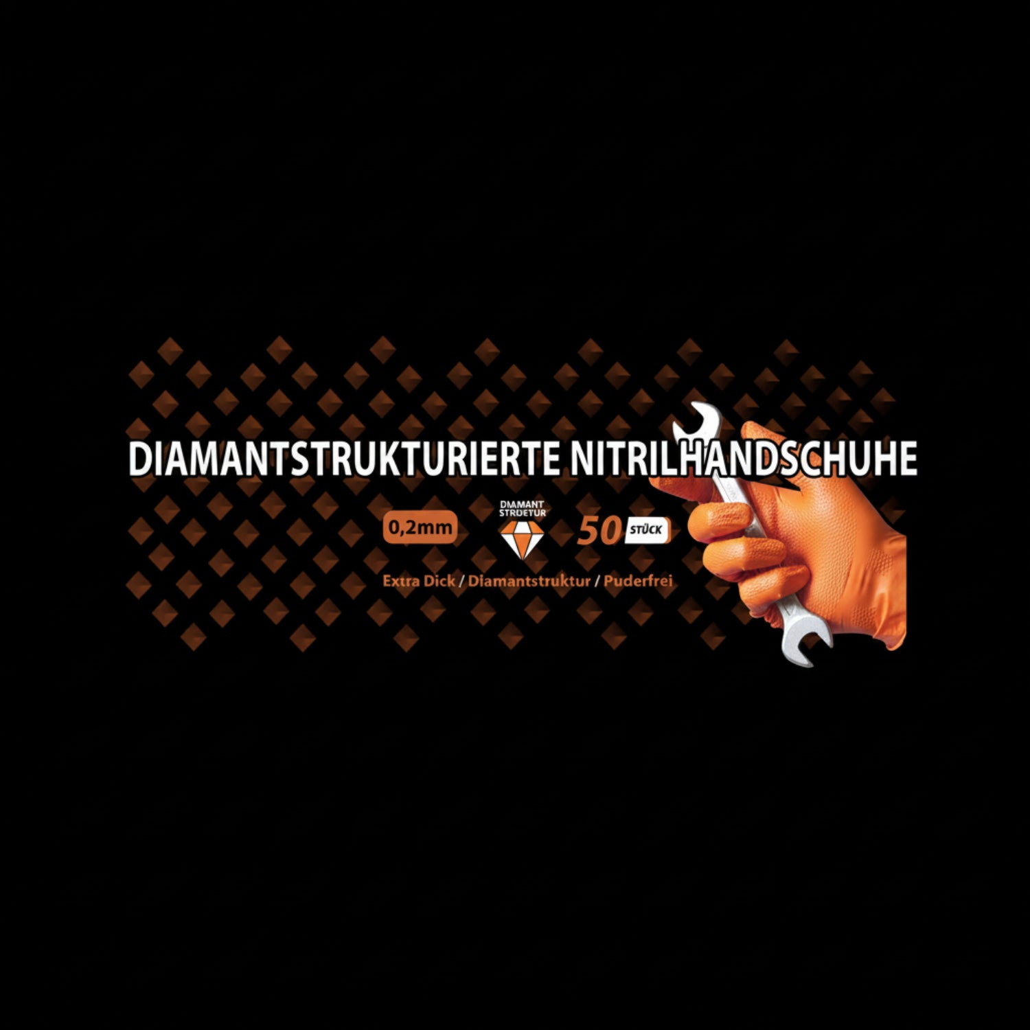 Gripmaster N puderfrei & reißfest – Signal-Orange