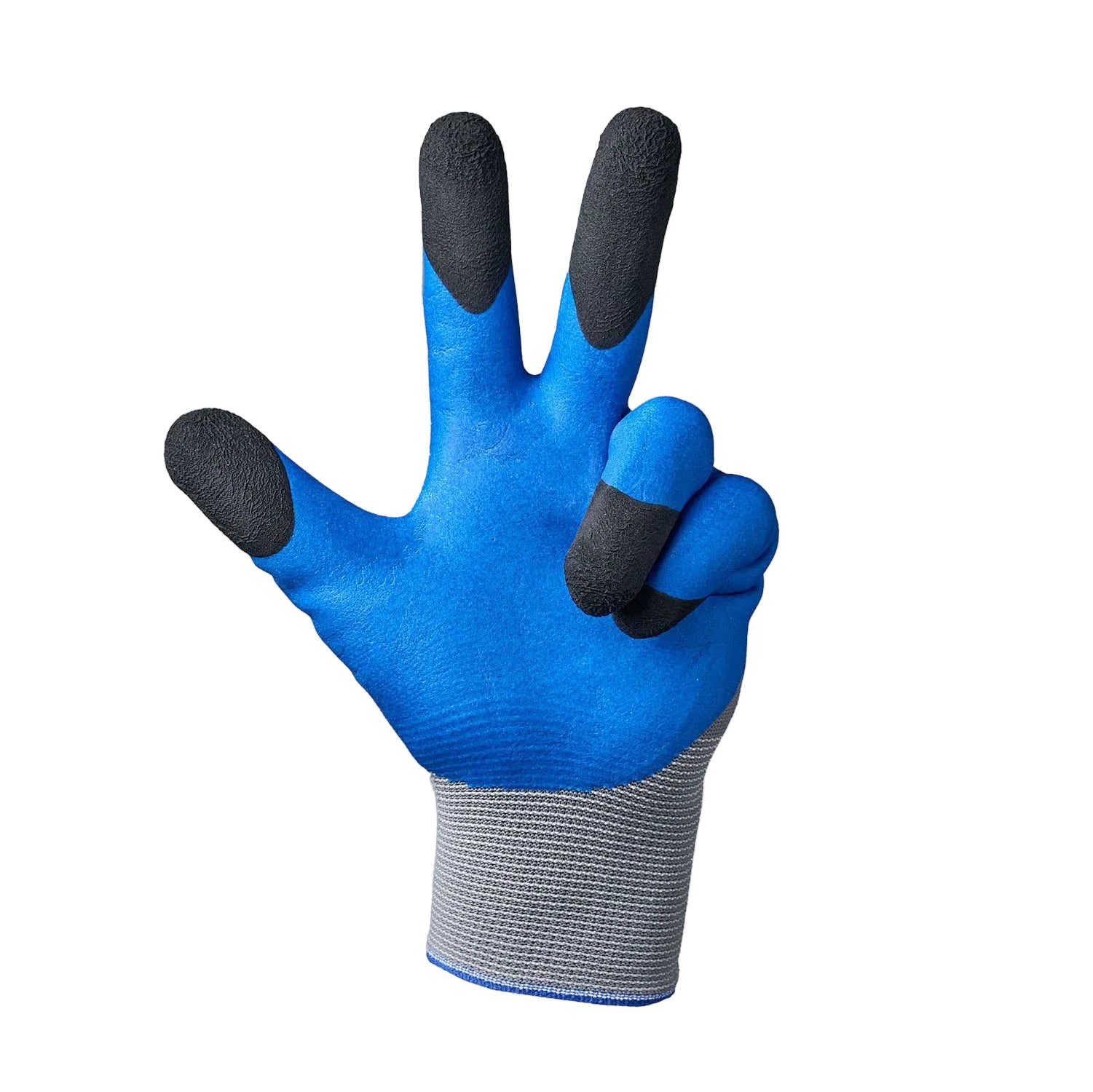 ProGuard Handschuhe – blaue & schwarze FOAM-Latex-Beschichtung