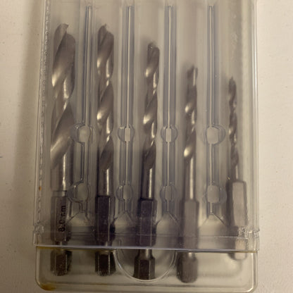 Heller Holzbohrer Set 5tlg Quickbit 3/4/5/6/8mm Bit Bohrer