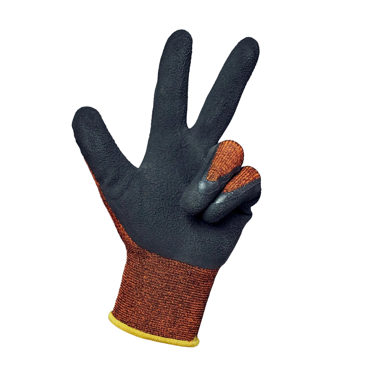 Arbeitshandschuhe Titan – Spandex Orange/Schwarz